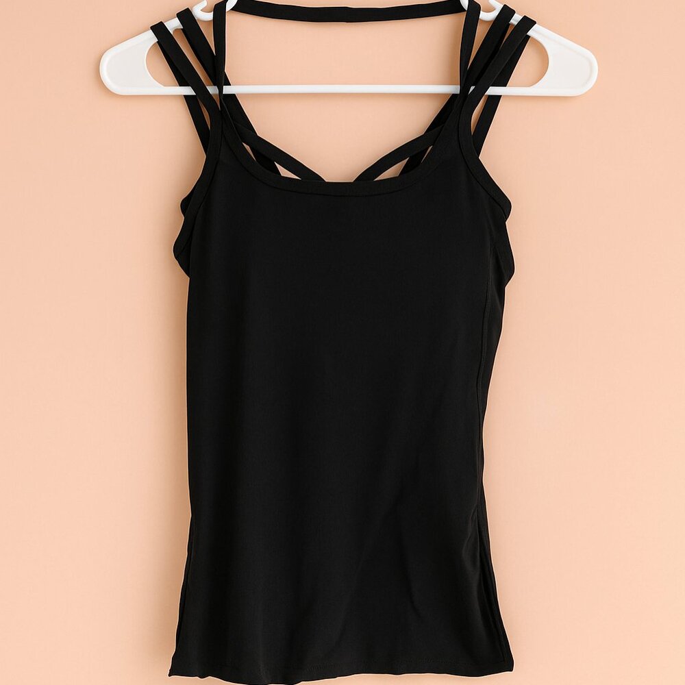 Athleta flowy tank top with attached sports bra. MEDIUM.